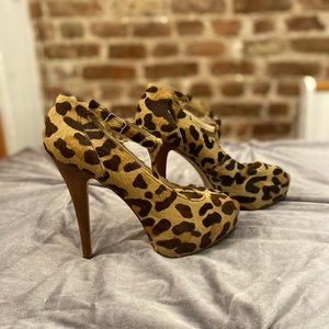 Cheetah print platforms